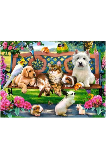 Puzzle 180 el. Zwierz�ta w parku Castorland