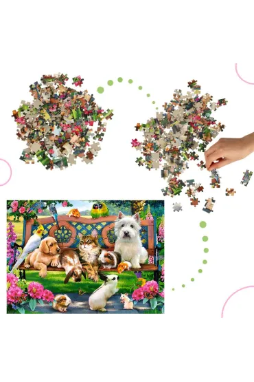 Puzzle 180 el. Zwierz�ta w parku Castorland