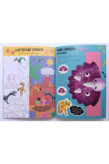 Wypuk�e naklejki z ruchomymi oczkami. Dinozaury