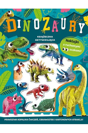 Wypuk�e naklejki z ruchomymi oczkami. Dinozaury