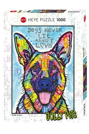 Puzzle 1000 el. Pies, Jolly Pets Heye