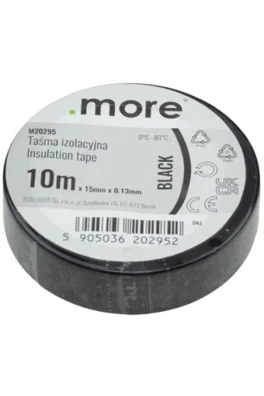 Ta�ma izolacyjna 15mm x 0,13mm CZARNA 10 m