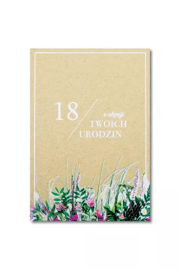 Trend Kartka okoliczno�ciowa Urodziny 18