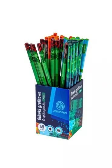 O��wki grafitowe tr�jk�tne HB Pixel (48 szt) ASTRA