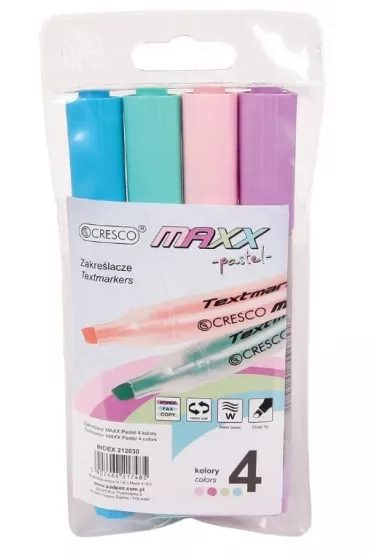 Cresco Zakre�lacz MAXX Pastel 4 szt.