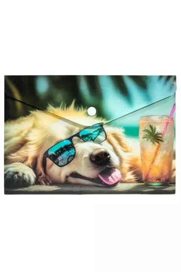 Centrum Koperta A5 PP na nap� z nadrukiem Chillout Dog