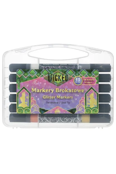 Marker brokat 2 stronny Wicked etui BENIAMIN 115090 BEN 24 kolory