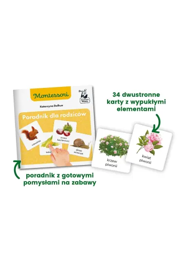 Montessori. Przyroda tu i tam. Karty sensoryczne z ksi��eczk�. Kapitan Nauka - Katarzyna  Do�hun