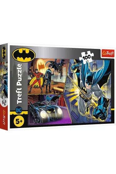 Puzzle 100 el. Nieustraszony Batman. Warner Batman Trefl