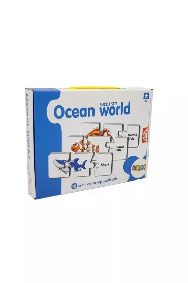 Puzzle edukacyjne 10 el. Ocean LeanToys