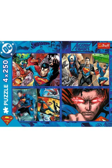 Puzzle 4x250 el. Odwaga Supermana Trefl