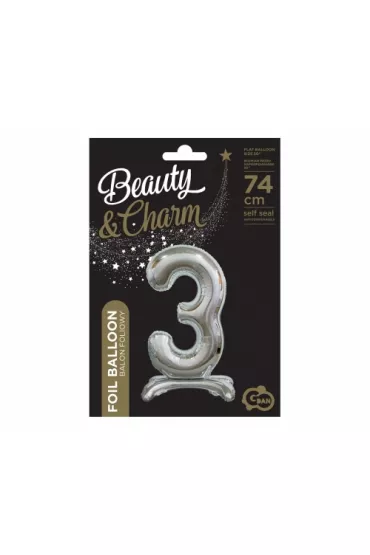 Godan Balon foliowy B&C Cyfra stoj�ca 3 BC-ASS3 74cm