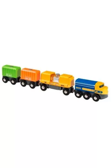 Brio Trzywagonowy poci�g towarowy Ravensburger