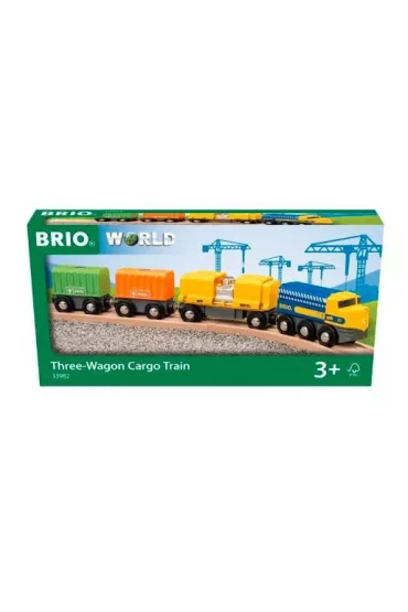 Brio Trzywagonowy poci�g towarowy Ravensburger
