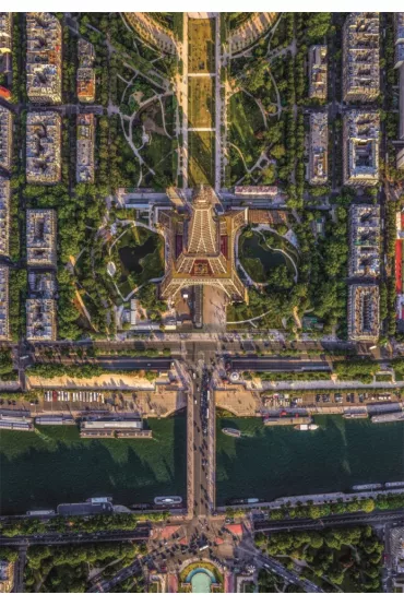 Puzzle 1500 el. HQ Flying Over Paris Clementoni