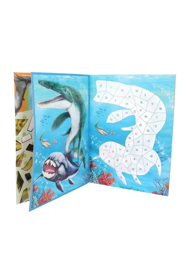 Zestaw z naklejkami number Stickers Dino World 13243A