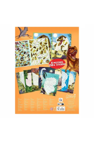 Zestaw z naklejkami number Stickers Dino World 13243A