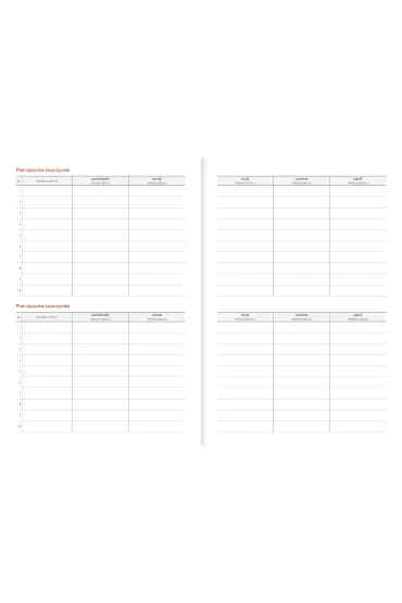 Wok� Nas KALENDARZ NAUCZYCIELA B5T VIVELLA BORDO, nr kat. B5TN066B BORDO
