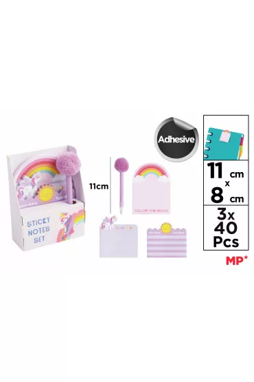 Mp Main Paper Zestaw notes z o��wkiem Unicorn
