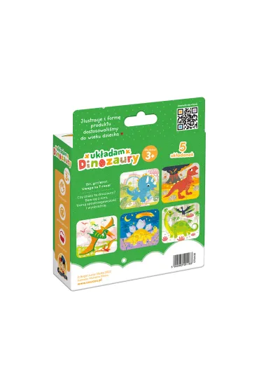 Puzzle Uk�adam Dinozaury Bright Junior Media