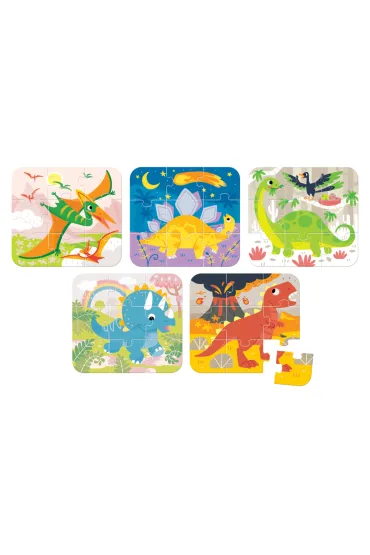 Puzzle Uk�adam Dinozaury Bright Junior Media