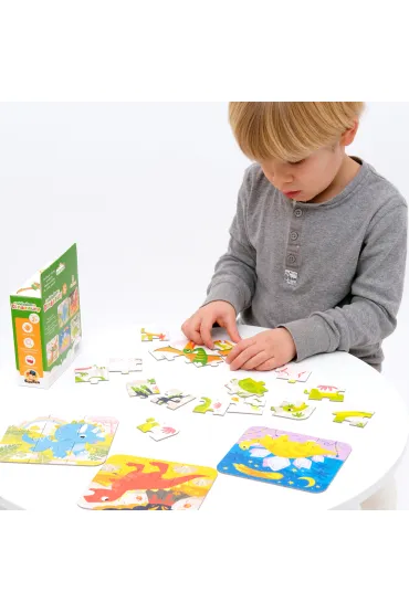 Puzzle Uk�adam Dinozaury Bright Junior Media