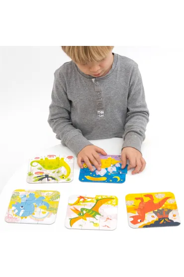 Puzzle Uk�adam Dinozaury Bright Junior Media