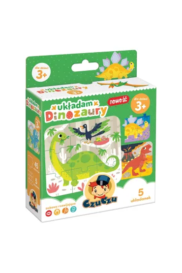 Puzzle Uk�adam Dinozaury Bright Junior Media