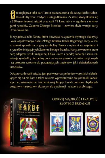 Magiczny Tarot Zakonu Z�otego Brzasku - Chic Cicero, Sandra Tabatha Cicero