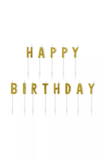 PartyDeco �wieczki urodzinowe Happy Birthday 13 szt.