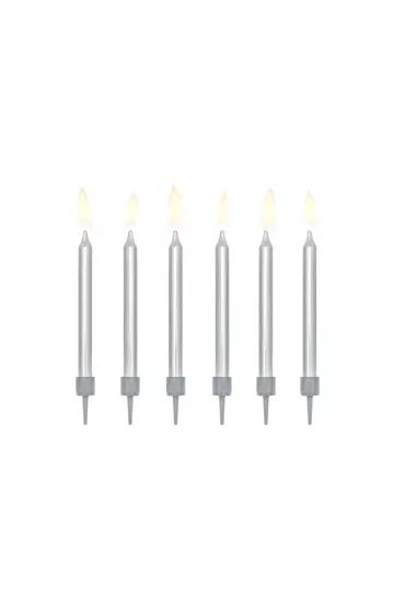 PartyDeco �wieczki urodzinowe g�adkie 6cm