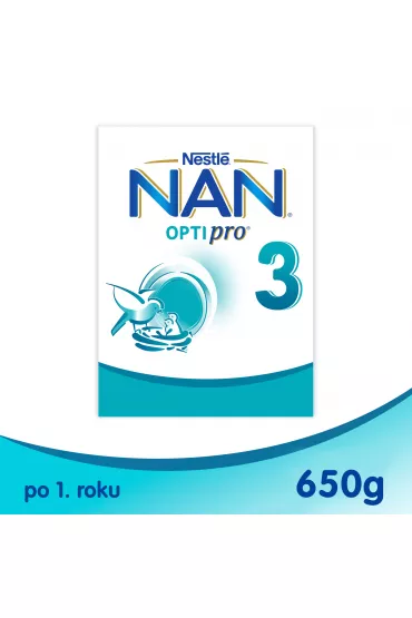 Nestle Nan Optipro 3 Junior Produkt na bazie mleka dla dzieci po 1. roku 650 g