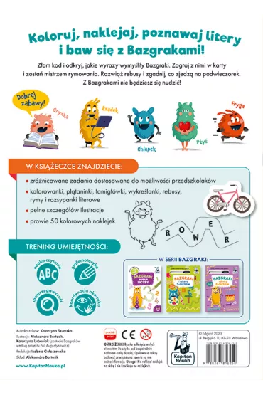 Bazgraki poznaj� litery. Kapitan Nauka - Katarzyna Szumska
