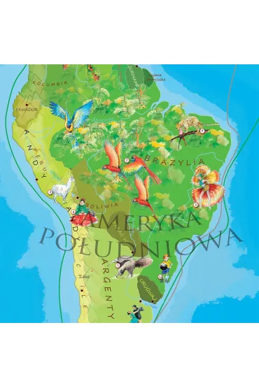 �wiat M�odego Odkrywcy. Mapa �cienna