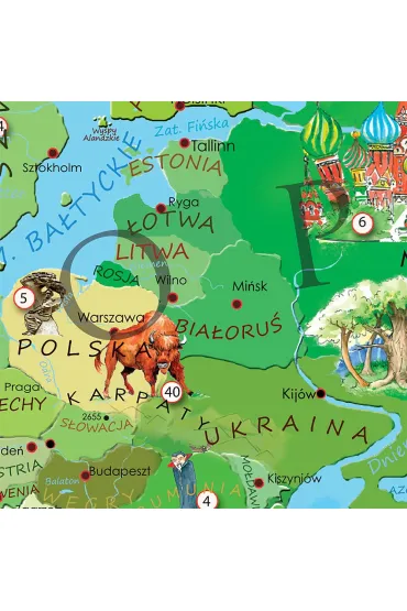 �wiat M�odego Odkrywcy. Mapa �cienna