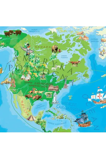 �wiat M�odego Odkrywcy. Mapa �cienna