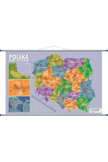 Mapa �cienna Polska kody pocztowe