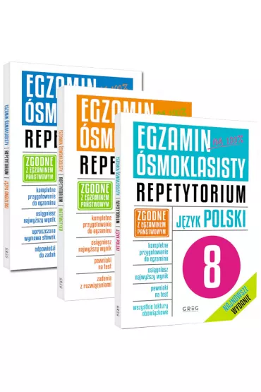 Egzamin �smoklasisty. Repetytorium: J�zyk polski, matematyka i j�zyk angielski