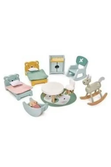 Meble do domku dla lalek - pok�j dzieci�cy drewno Tender Leaf Toys