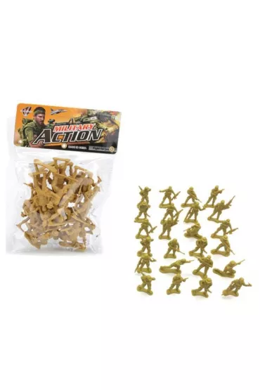 Zestaw �o�nierzyk�w plastikowych - 24 sztuki ASKATO w worku
