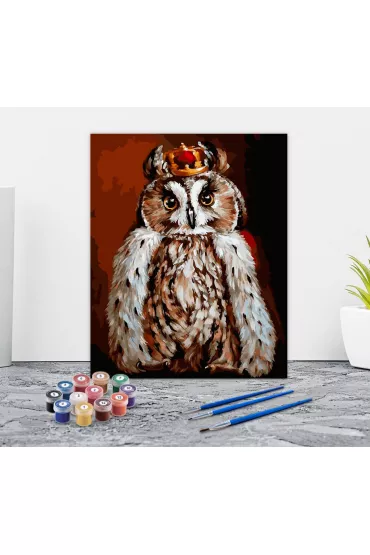 Twoje Hobby Malowanie po numerach - Sowa kr�lewska� 40x50cm
