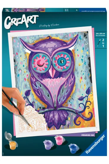 Malowanie po numerach CreArt - Sowa Ravensburger