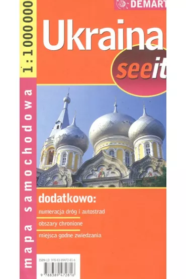 Ukraina mapa samochodowa 1:1 000 000