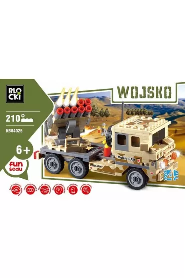 Klocki Blocki Wojsko Wyrzutnia rakiet 210 element�w