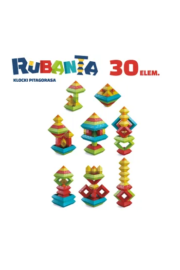 Klocki Pitagorasa 30 el. Rubanta
