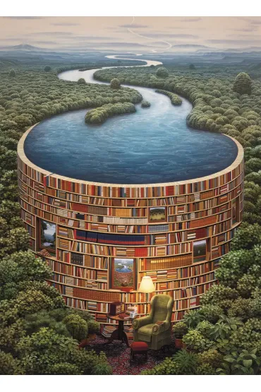 Puzzle 1000 el. High Quality Collection. Bibliodame Clementoni