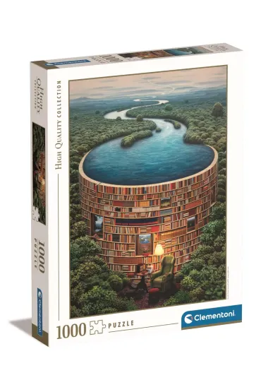 Puzzle 1000 el. High Quality Collection. Bibliodame Clementoni