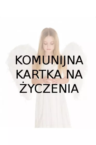Kartka na �yczenia komunijne