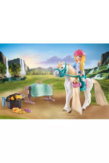 Playmobil Horses of Waterfall Isabella i Lioness z myjni� dla koni 71354