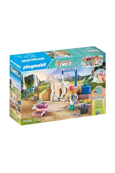 Playmobil Horses of Waterfall Isabella i Lioness z myjni� dla koni 71354